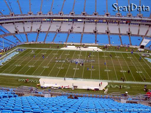 Seat view from section 514 at Bank of America Stadium, home of the Carolina Panthers