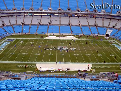 Seat view from section 515 at Bank of America Stadium, home of the Carolina Panthers