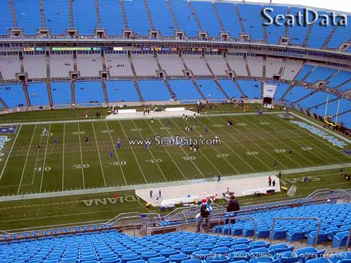 Seat view from section 517 at Bank of America Stadium, home of the Carolina Panthers