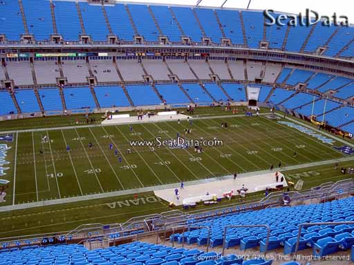 Seat view from section 518 at Bank of America Stadium, home of the Carolina Panthers
