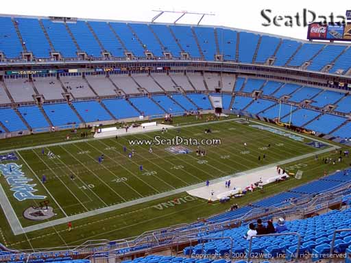 Seat view from section 520 at Bank of America Stadium, home of the Carolina Panthers