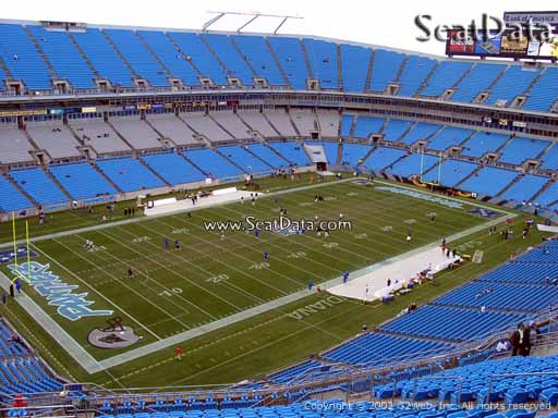 Seat view from section 521 at Bank of America Stadium, home of the Carolina Panthers