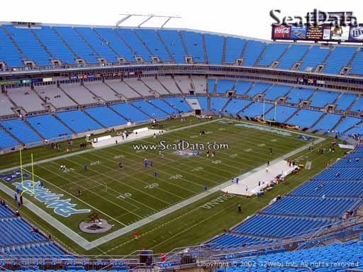 Seat view from section 522 at Bank of America Stadium, home of the Carolina Panthers