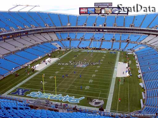 Seat view from section 526 at Bank of America Stadium, home of the Carolina Panthers
