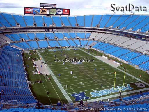 Seat view from section 532 at Bank of America Stadium, home of the Carolina Panthers