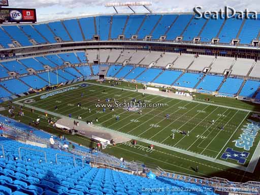 Seat view from section 537 at Bank of America Stadium, home of the Carolina Panthers