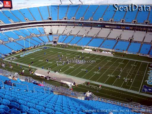 Seat view from section 538 at Bank of America Stadium, home of the Carolina Panthers