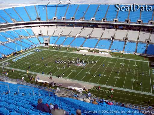 Seat view from section 539 at Bank of America Stadium, home of the Carolina Panthers