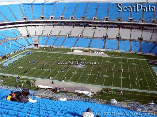 Seat view from section 540 at Bank of America Stadium, home of the Carolina Panthers