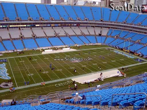 Seat view from section 546 at Bank of America Stadium, home of the Carolina Panthers