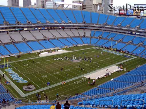 Seat view from section 548 at Bank of America Stadium, home of the Carolina Panthers
