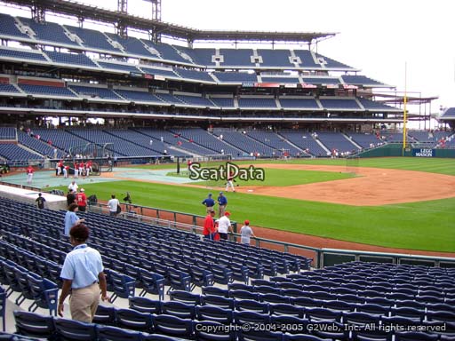 Seat view from section 113 at Citizens Bank Park, home of the Philadelphia Phillies
