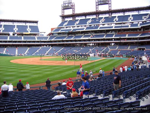Seat view from section 137 at Citizens Bank Park, home of the Philadelphia Phillies