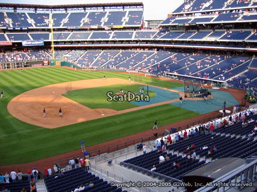 Seat view from section 231 at Citizens Bank Park, home of the Philadelphia Phillies