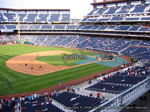 Seat view from section 232 at Citizens Bank Park, home of the Philadelphia Phillies