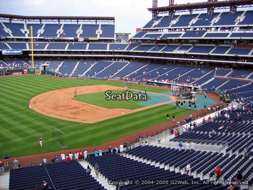 Seat view from section 233 at Citizens Bank Park, home of the Philadelphia Phillies
