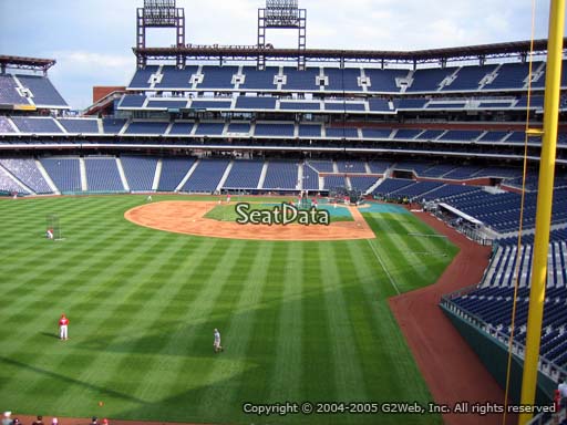 Seat view from section 241 at Citizens Bank Park, home of the Philadelphia Phillies