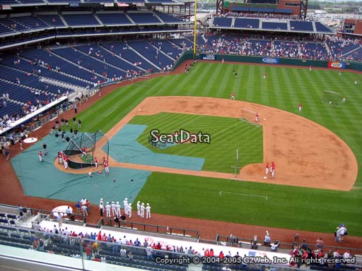Seat view from section 315 at Citizens Bank Park, home of the Philadelphia Phillies