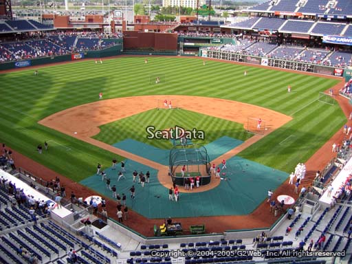 Seat view from section 321 at Citizens Bank Park, home of the Philadelphia Phillies