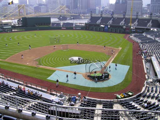 Seat view from section 219 at PNC Park, home of the Pittsburgh Pirates