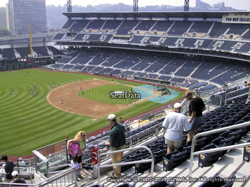 Seat view from section 330 at PNC Park, home of the Pittsburgh Pirates