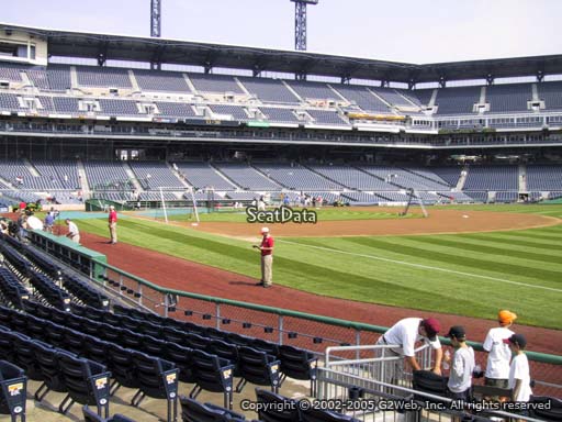 Seat view from section 4 at PNC Park, home of the Pittsburgh Pirates