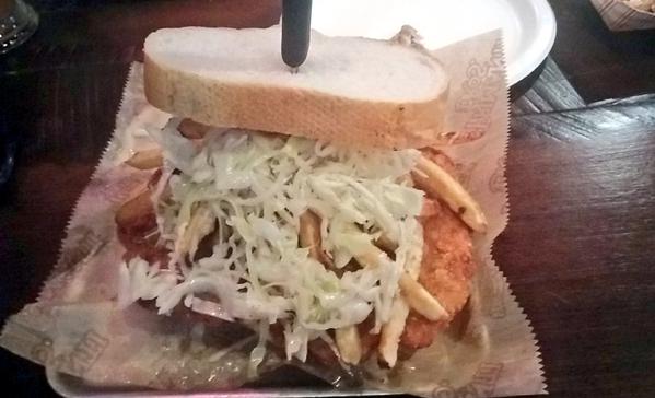 Photo of a Primanti Brothers Sandwich.