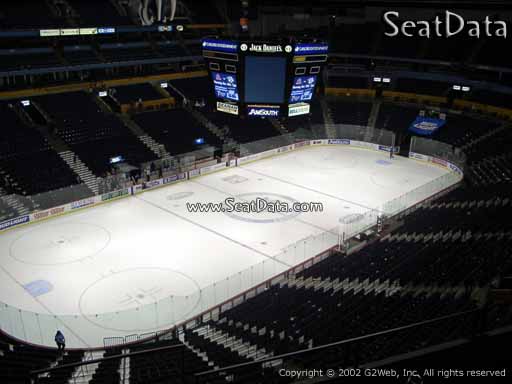 Seat view from section 207 at Bridgestone Arena, home of the Nashville Predators