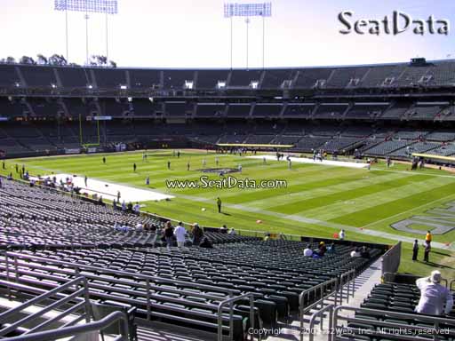 Seat view from section 235 at Oakland Coliseum, home of the Oakland Raiders