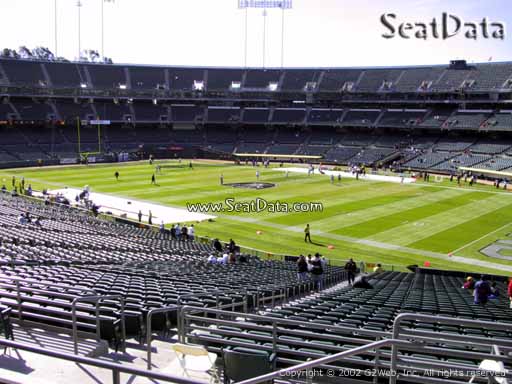 Seat view from section 236 at Oakland Coliseum, home of the Oakland Raiders