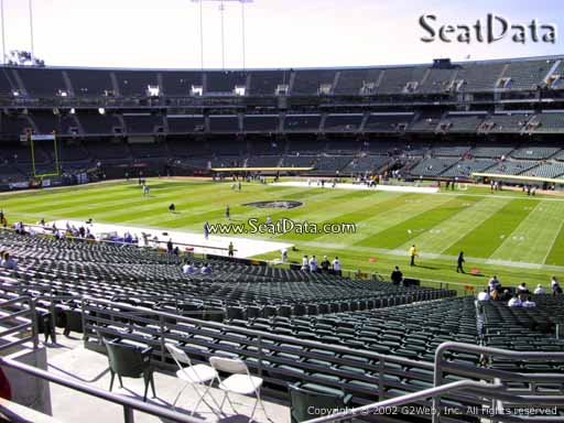 Seat view from section 238 at Oakland Coliseum, home of the Oakland Raiders