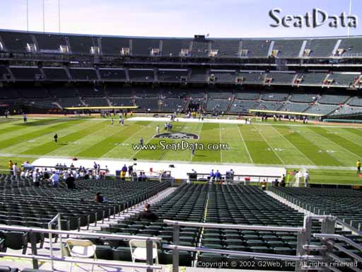 Seat view from section 241 at Oakland Coliseum, home of the Oakland Raiders