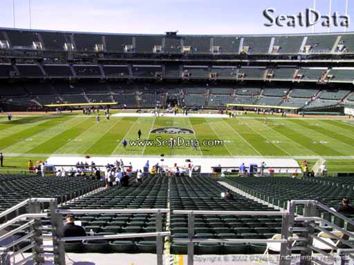 Seat view from section 242 at Oakland Coliseum, home of the Oakland Raiders