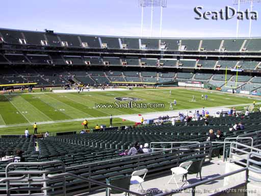 Seat view from section 247 at Oakland Coliseum, home of the Oakland Raiders