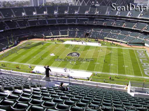 Seat view from section 342 at Oakland Coliseum, home of the Oakland Raiders