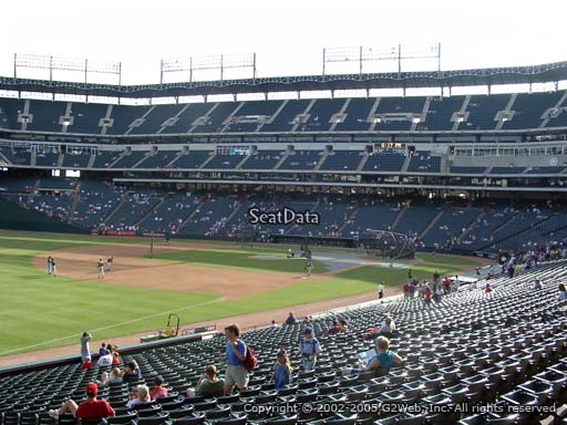 Seat view from section 114 at Globe Life Park in Arlington, home of the Texas Rangers