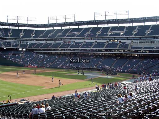 Seat view from section 115 at Globe Life Park in Arlington, home of the Texas Rangers