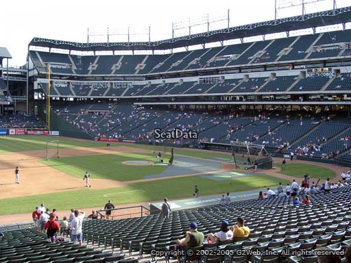 Seat view from section 118 at Globe Life Park in Arlington, home of the Texas Rangers