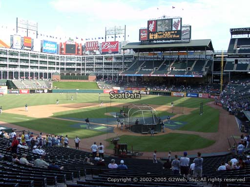 Seat view from section 125 at Globe Life Park in Arlington, home of the Texas Rangers