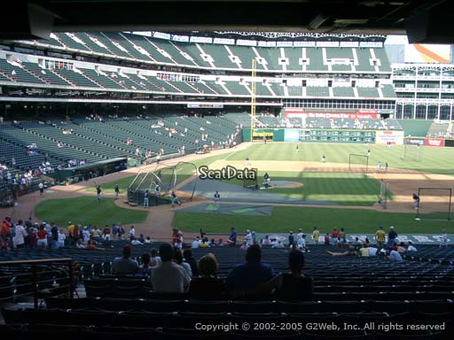 Seat view from section 132 at Globe Life Park in Arlington, home of the Texas Rangers