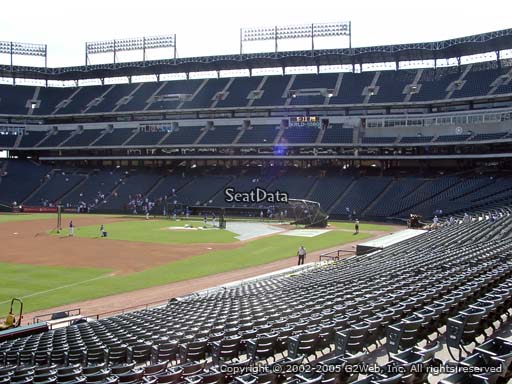 Seat view from section 14 at Globe Life Park in Arlington, home of the Texas Rangers