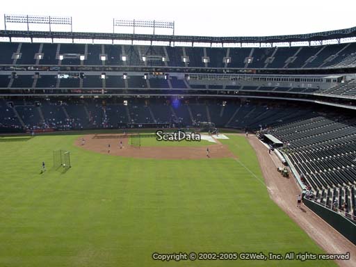 Seat view from section 204 at Globe Life Park in Arlington, home of the Texas Rangers