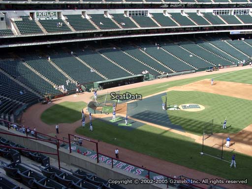 Seat view from section 235 at Globe Life Park in Arlington, home of the Texas Rangers