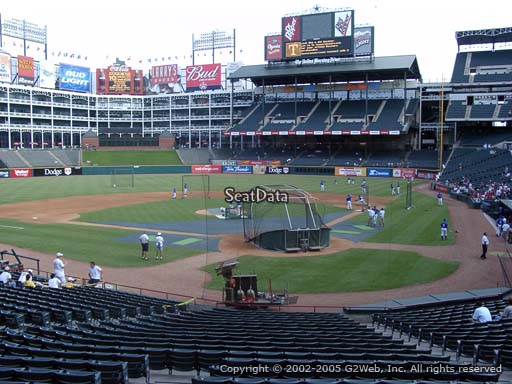 Seat view from section 24 at Globe Life Park in Arlington, home of the Texas Rangers