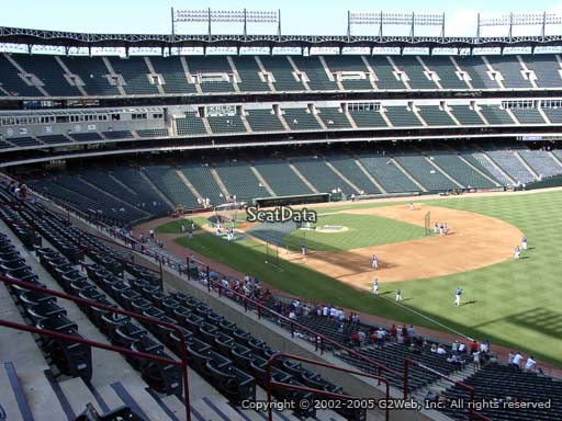 Seat view from section 240 at Globe Life Park in Arlington, home of the Texas Rangers