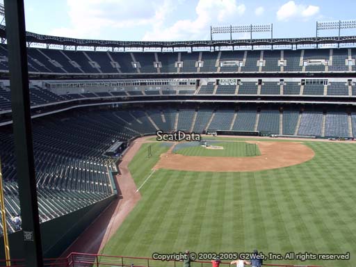 Seat view from section 247 at Globe Life Park in Arlington, home of the Texas Rangers