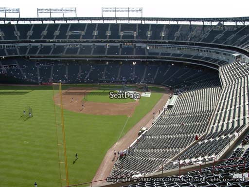 Seat view from section 308 at Globe Life Park in Arlington, home of the Texas Rangers