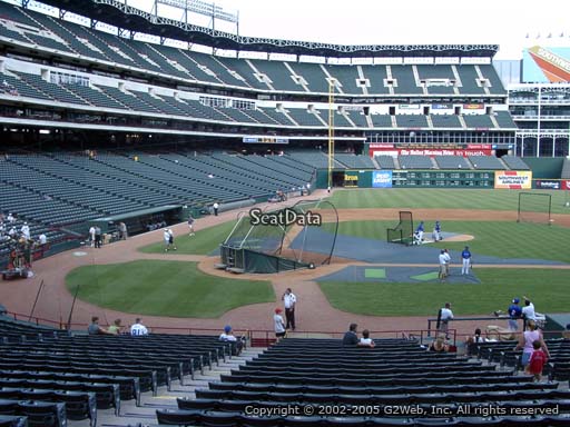 Seat view from section 31 at Globe Life Park in Arlington, home of the Texas Rangers