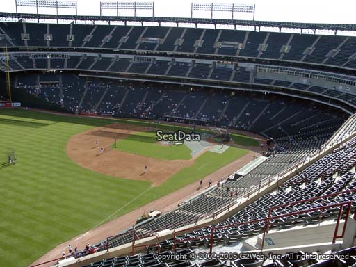 Seat view from section 311 at Globe Life Park in Arlington, home of the Texas Rangers