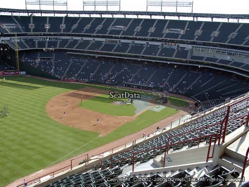 Seat view from section 312 at Globe Life Park in Arlington, home of the Texas Rangers